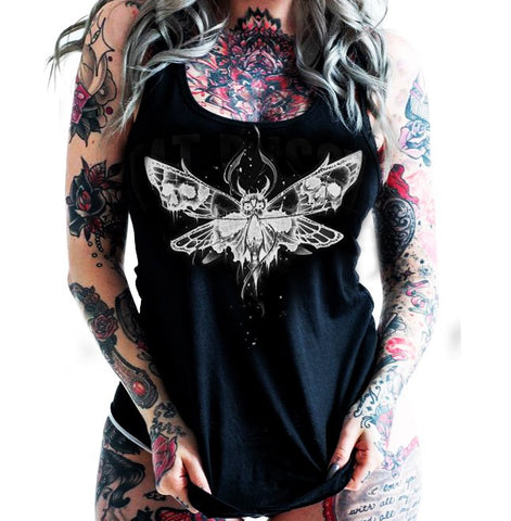 DEATH MOTH Tank Top for Woman - FREE SHIPPING